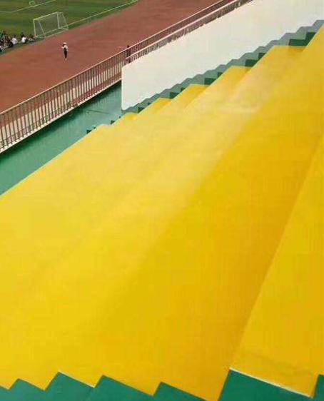 江汉球场台阶翻新修补改造